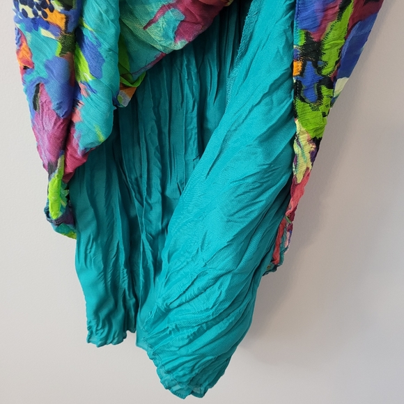 Graphic Print Boho Crepe Lightweight Dress - Picture 10 of 12